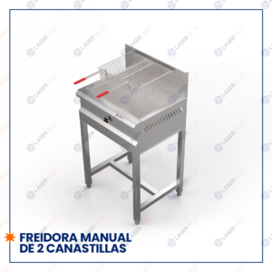FREIDORA MANUAL DE 2 CANASTILLAS