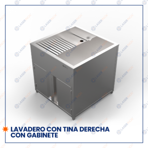 LAVADERO CON TINA DERECHA CON GABINETE